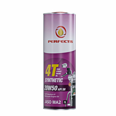 PERFECTIS 4T MOTORBIKE ENGINE OIL, JASO MA2, ACEA A2-98/2, B2-98/2 20w50
